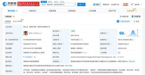 金山云海南洋浦信息科技公司完成大幅增資，注冊資本躍升至7億美元